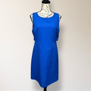 New Anthropologie X Mare‎ Mare Cut Out Shift Mini Dress Cobalt Blue M Cocktail
